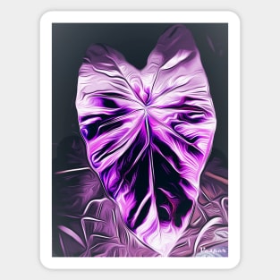 Colocasia in Purple Sticker